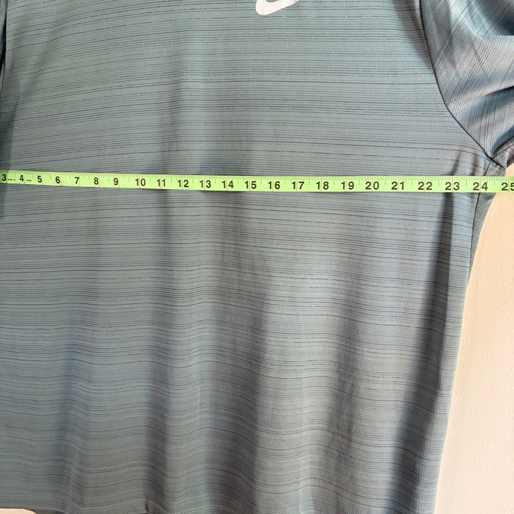 Nike Dri-FIT Running Shirt Mens 2XL Blue Short Sleeve Performance Tee - Picture 6 of 9